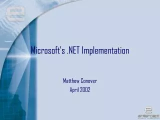 Microsoft's .NET Implementation
