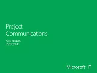 Project Communications