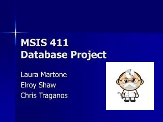 MSIS 411 Database Project