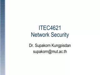 ITEC4621 Network Security