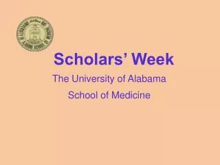 The University of Alabama School of Medicine