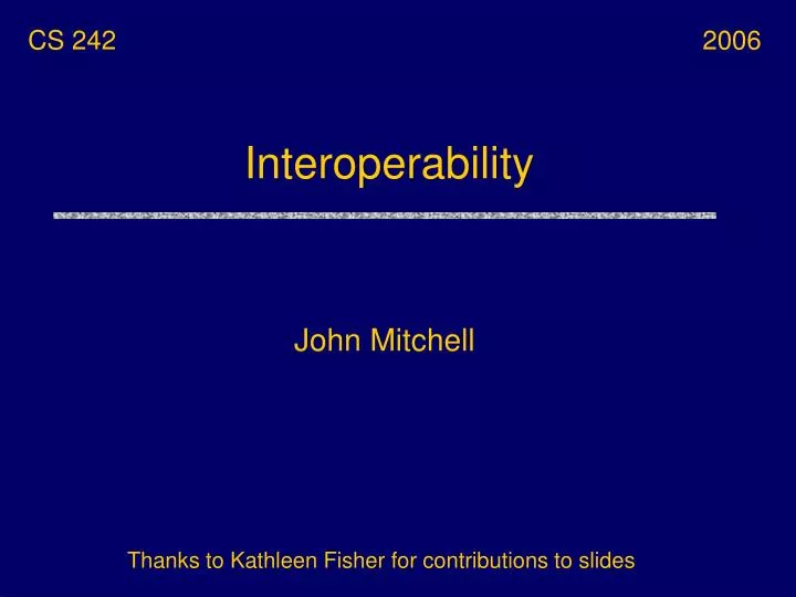 interoperability