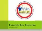 Washington State Data Collection Evaluation Overview - slide 1