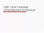 High-Level Language Virtual Machine Architecture - slide 1