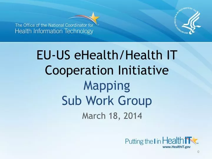eu us ehealth health it cooperation initiative mapping sub work group