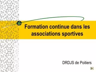 formation continue dans les associations sportives