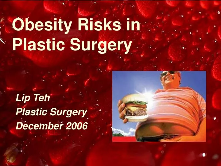 obesity risks in plastic surgery