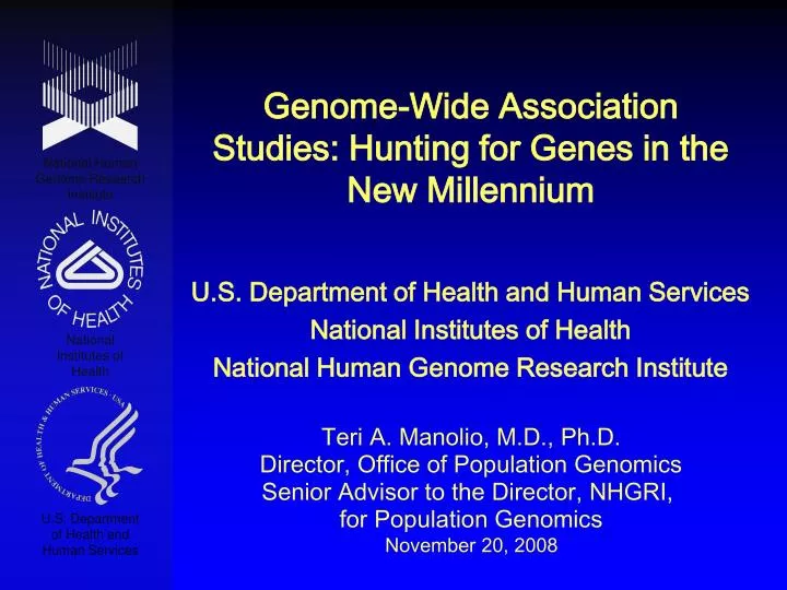 genome wide association studies hunting for genes in the new millennium
