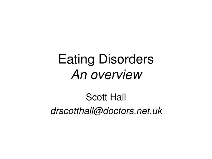 scott hall drscotthall@doctors net uk