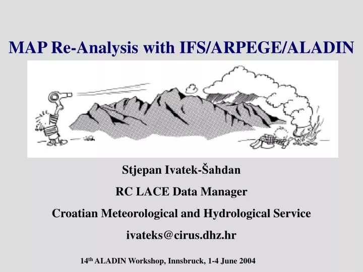 map re analysis with ifs arpege aladin