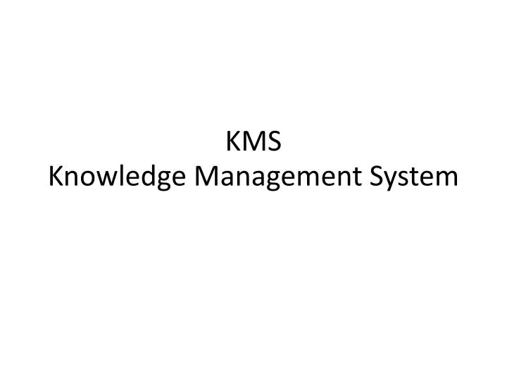kms knowledge management system