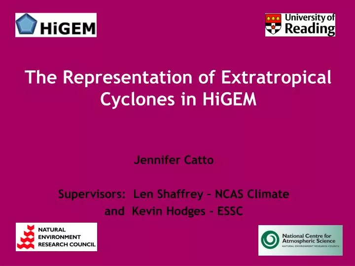 the representation of extratropical cyclones in higem