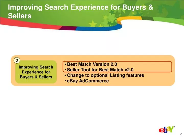improving search experience for buyers sellers