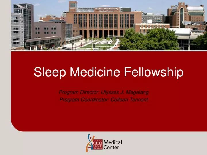 sleep medicine fellowship