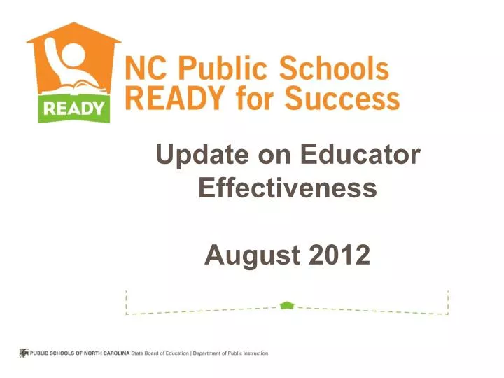 update on educator effectiveness august 2012