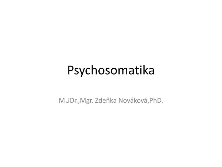 psychosomatika