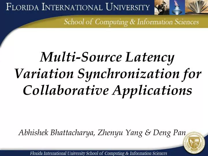 multi source latency variation synchronization for collaborative applications