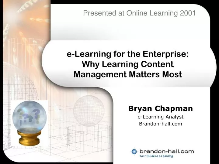 e learning for the enterprise why learning content management matters most