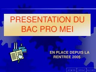 presentation du bac pro mei