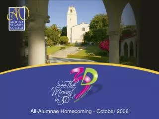 All-Alumnae Homecoming - October 2006