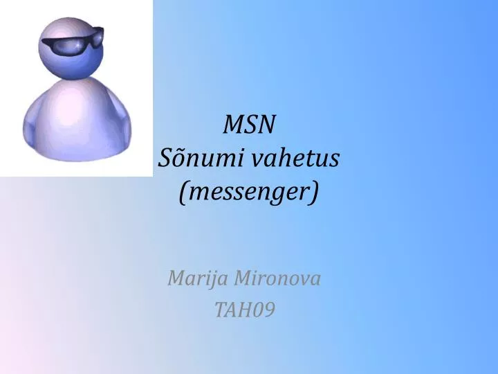 msn s numi vahetus messenger