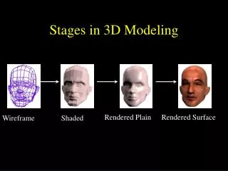 Stages in 3D Modeling