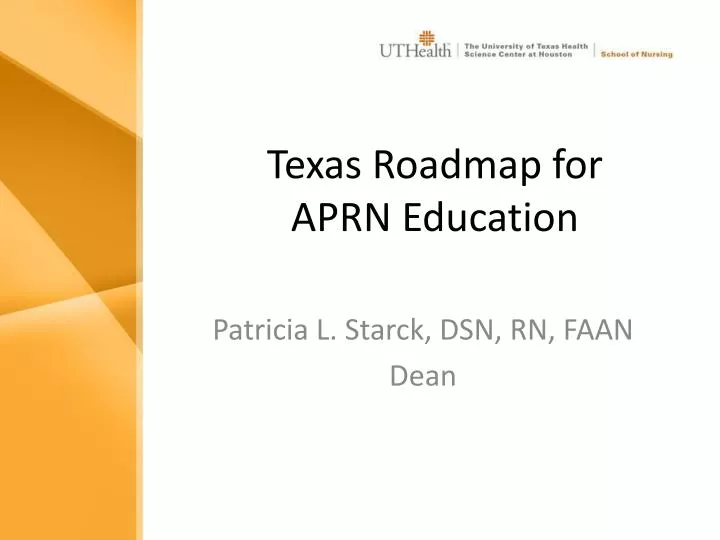 texas roadmap for aprn education