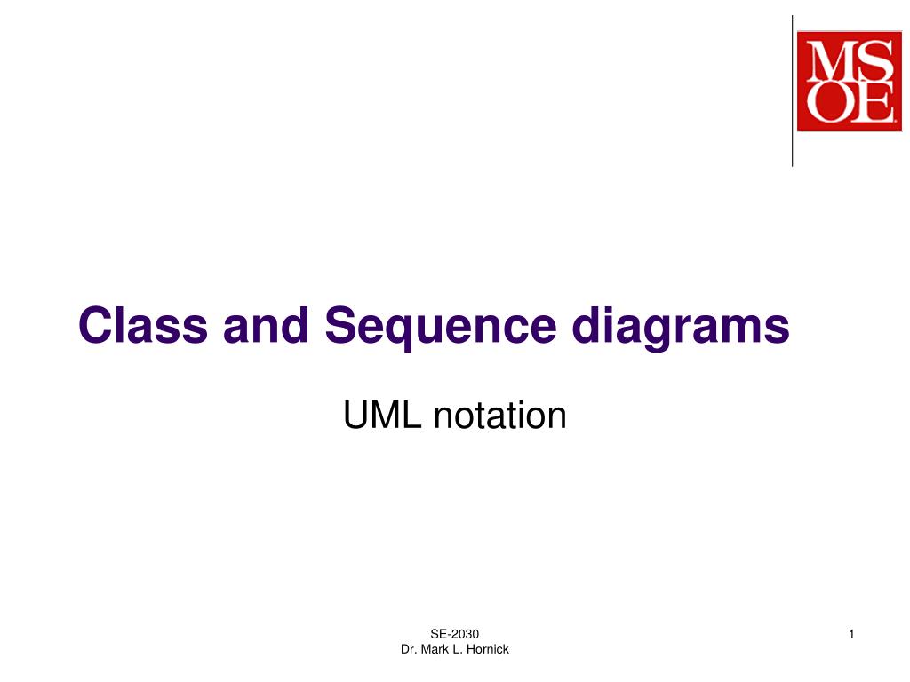 PPT - Class and Sequence diagrams PowerPoint Presentation, free ...