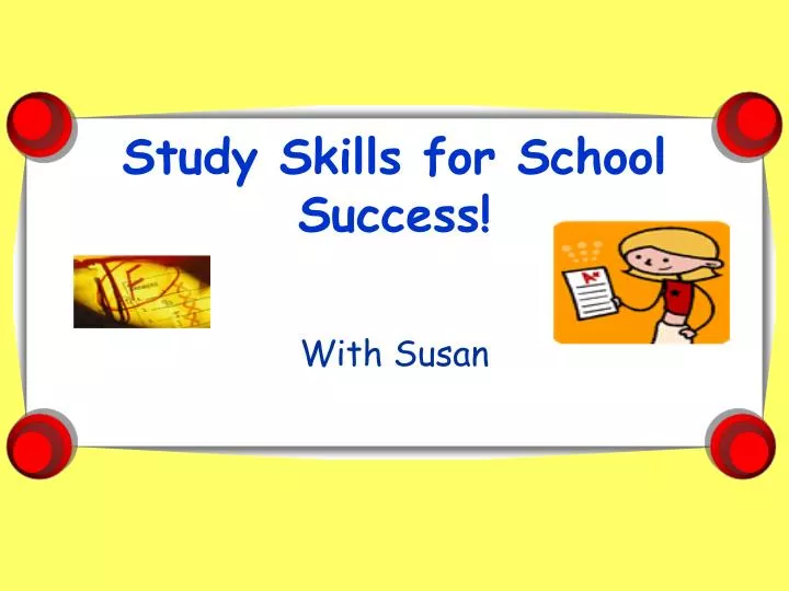 study skills for school success