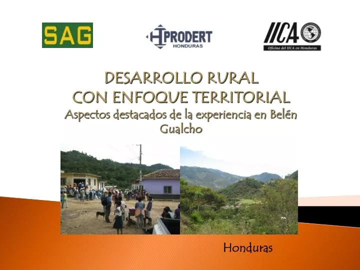 desarrollo rural con enfoque territorial aspectos destacados de la experiencia en bel n gualcho