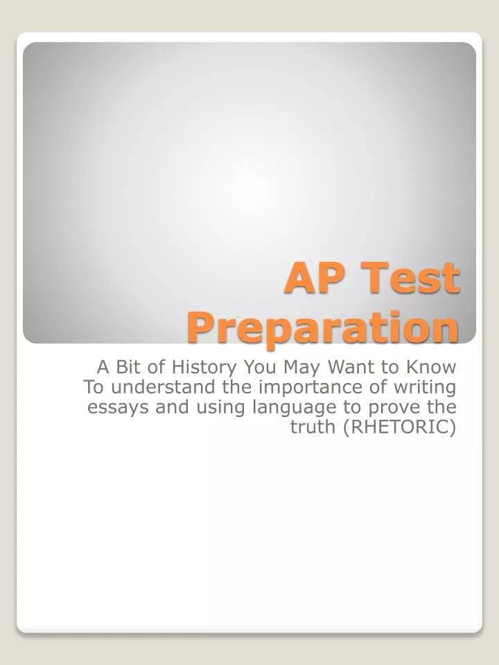 ap test preparation