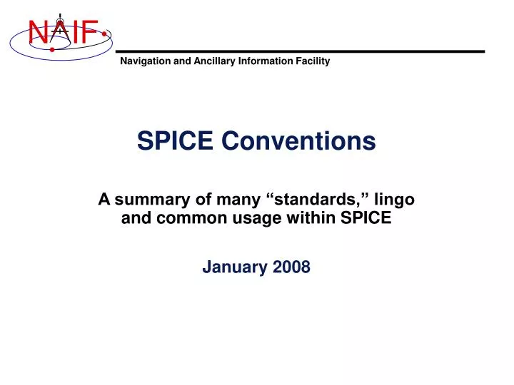 spice conventions