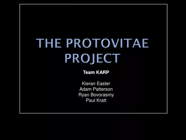 the protovitae project