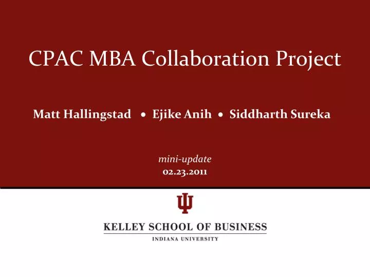 cpac mba collaboration project