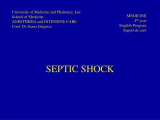 SEPTIC SHOCK