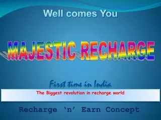 The Biggest revolution in recharge world