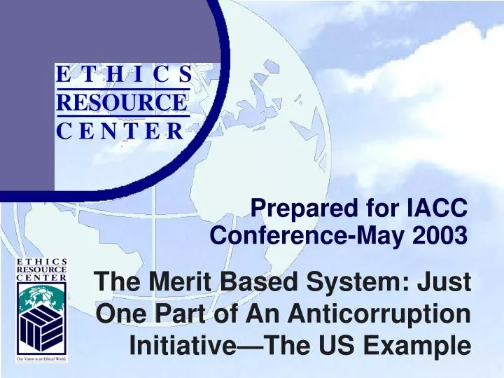 prepared for iacc conference may 2003