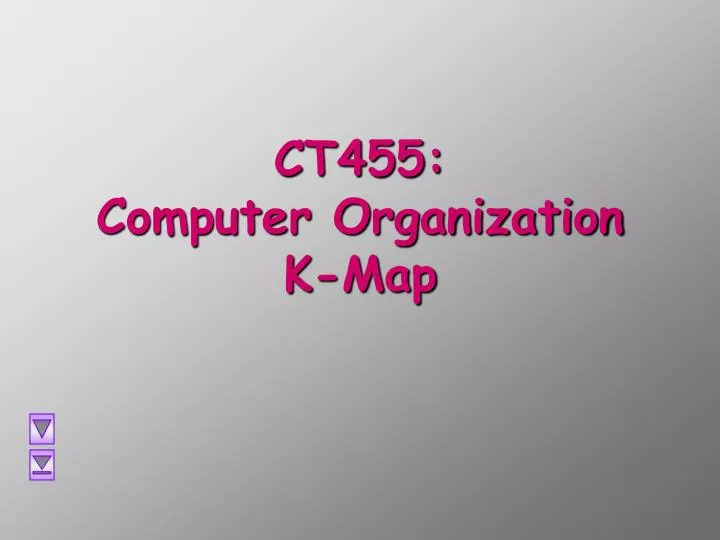 ct455 computer organization k map