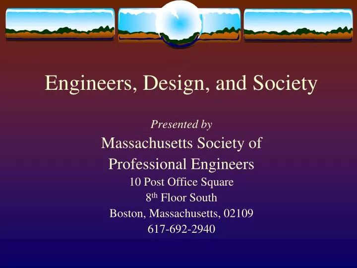 engineers design and society