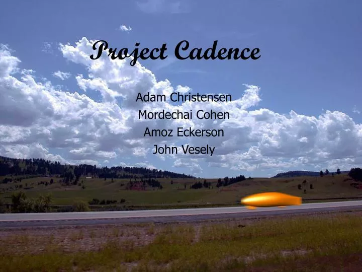 project cadence