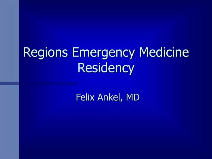 regions emergency medicine residency