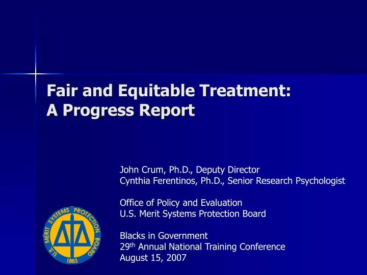 fair and equitable treatment a progress report