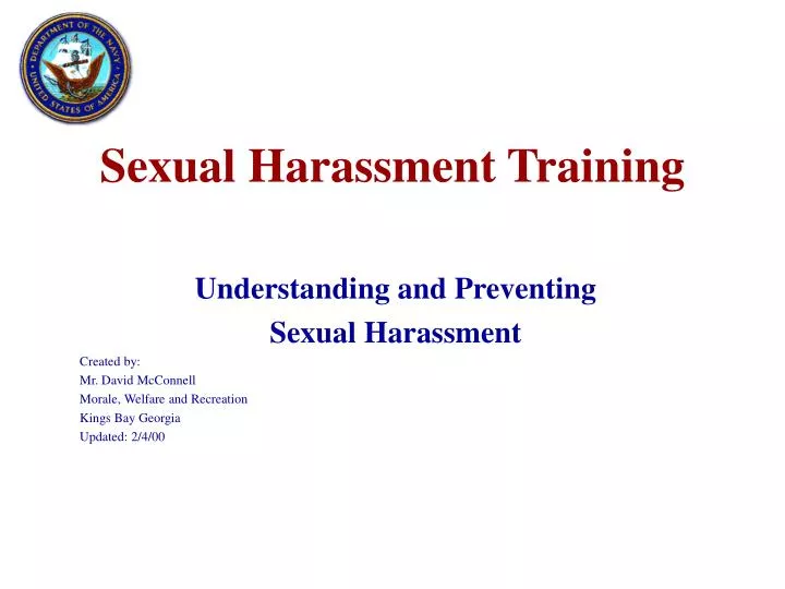 sexual harassment training