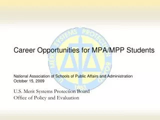 Career Opportunities for MPA/MPP Students