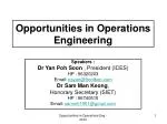 Opportunities in Operations Engineering - slide 1