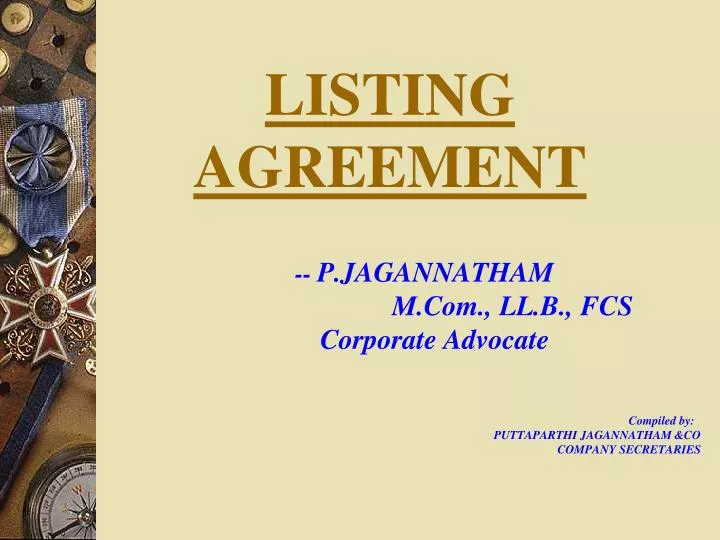 listing agreement
