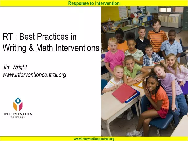 rti best practices in writing math interventions jim wright www interventioncentral org