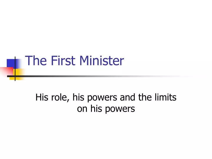 the first minister