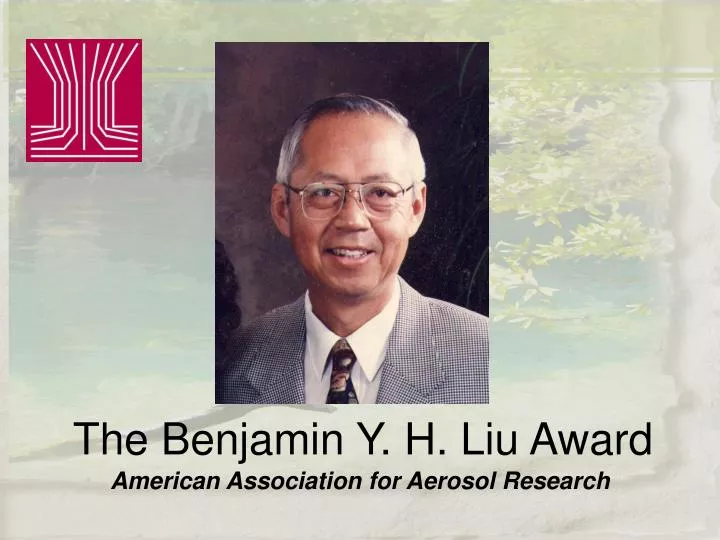 the benjamin y h liu award
