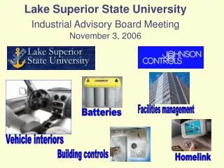 Lake Superior State University Industrial Advisory Board Meeting November 3, 2006